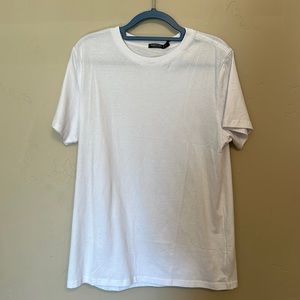 Nasty Gal Collection white basic t-shirt size 16